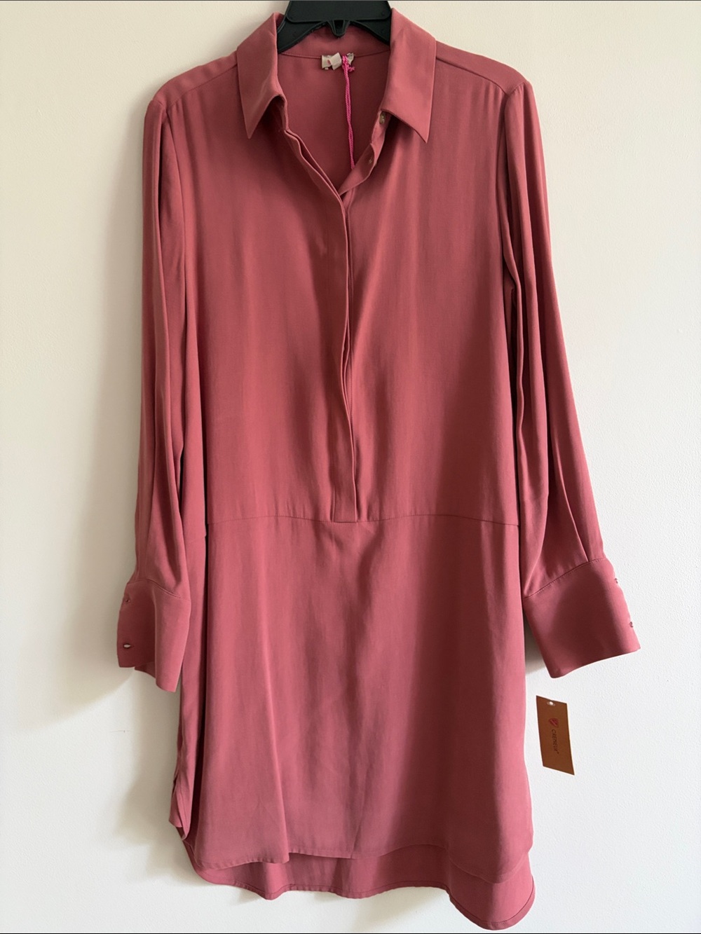 Daniel Cremieux Blush Rose Long-Sleeve Tunic